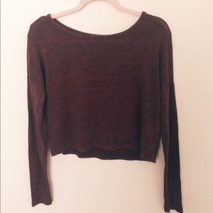 Burgundy sweater style shirt